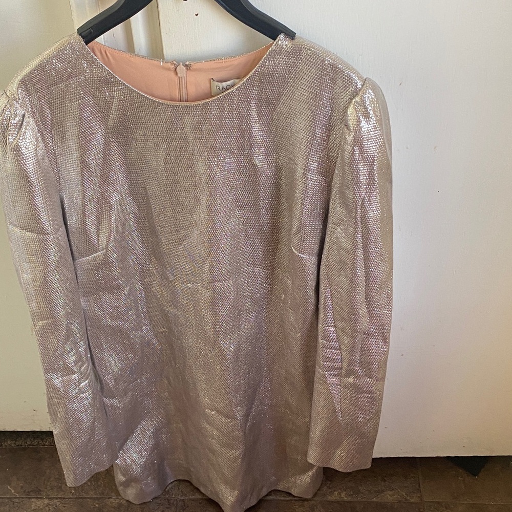 Rachel Zoe Shimmering Gold Textured Dress